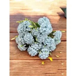 Art Street Blue Plastic Artificial Hydrangea Flower - Set of 2-picture-46