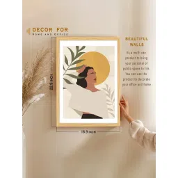 Art Street Boho Woman In Botanical Wall Painting-picture-39