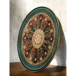 Art Street Brown & Green Paper Antique Arabic Style Abstract Wall Art-picture-12