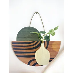 Art Street Brown & Green Wooden Wall Hangings-picture-17