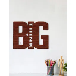 Art Street Brown Textured Think Big MDF Cutout Wall Hanging-picture-16