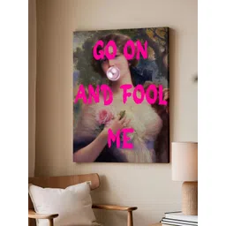 Art Street Feminist Altered Stretch Pink And White Millennials Canvas Wall Art-picture-25