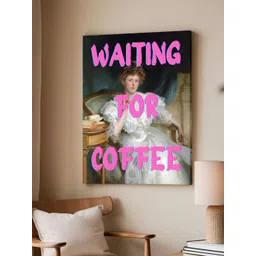 Art Street Feminist Altered Stretch Pink And White Millennials Canvas Wall Art-picture-19