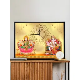 Art Street Gold-Toned & Pink Printed Wall Clock-picture-32