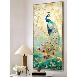Art Street Green & Brown 1 Piece Canvas Birds and Animals Wall Paintings-picture-28