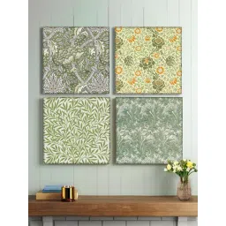Art Street Green Canvas Willow Floral & Grafton Wall Art Painting - Set of 4-picture-41
