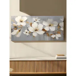 Art Street Grey & Off White Single Piece Canvas Abstract Wall Paintings-picture-26