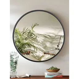 Art Street Grey Round Metal Wall Mirror-picture-35