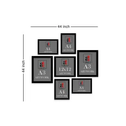 Art Street Maroon Indian Art Print Meera Holding Sitar With Peacock Wall Hanging - Set of 7 image 5