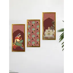 Art Street Maroon Synthetic Wood Wall Art For Home D¿cor-picture-40