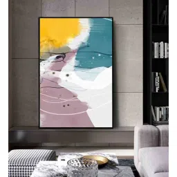 art street Modern Multicolour Engineered Wood Framed Canvas Wall Painting-picture-17