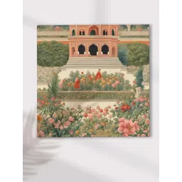 Art Street Mughal Flower Garden Wall Canvas Modern Art Paintings-picture-31