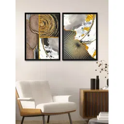 Art Street Multi Canvas Tree Rings Wall Art - Set of 2-picture-18