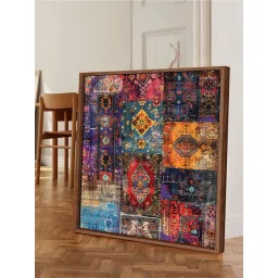 Art Street Multicolour Large Framed Colorful Abstract Canvas Painting-picture-22