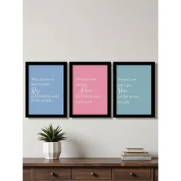 Art Street Multicoloured Set of 3 Piece Paper Wall Paintings-picture-37