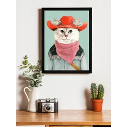 Art Street Multicoloured Wall Art With Wooden Frame-picture-32