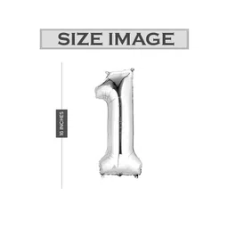 Art Street Number 1 Foil Helium Balloon- 40.64 cm image 2