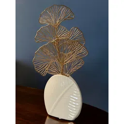 Art Street Off White Ceramic Textured Flower Vases-picture-42