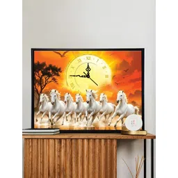 Art Street Orange & White Printed Wall Clock-picture-14