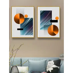 Art Street Orange Canvas Wall Art - Set of 2-picture-16