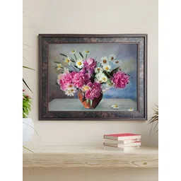 Art Street Pink & White 1 Piece Wood Floral and Botanical Wall Paintings-picture-27