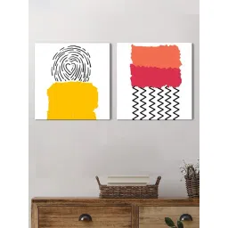 Art Street Printed Multicolor Cotton Canvas Wall Art - Set of 2-picture-10