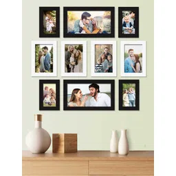 Art Street Set Of 10 Black & White Solid Individual Photo Frames-picture-26