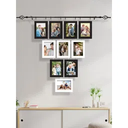 Art Street Set Of 10 White & Black Chandelier Photo Frame With Hanging Rod-picture-18
