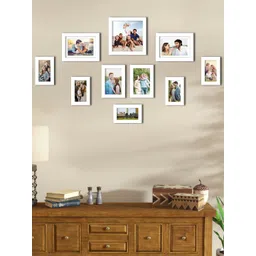 Art Street Set Of 10 White Solid Individual Wall Photo Frames-picture-24