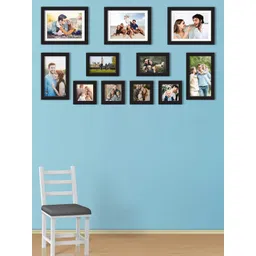 Art Street Set Of 11 Black Solid Individual Acrylic Photo Frames image 1