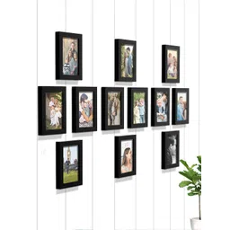 Art Street Set of 12 Black Solid Rectangle Photo Frames-picture-10