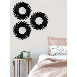Art Street Set Of 3 Black Solid MDF Large Wall Mirrors-picture-14