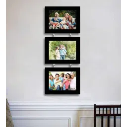 art street Set Of 3 Black Solid Wood Collage Photo Frames-picture-33