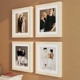 Art Street Set of 4 Individual Beige Wall Photo Frames Wall Decor, 4 Unit 8x10 inches image 3