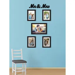 Art Street Set Of 5 Black Solid Individual Wall Photo Frames-picture-13