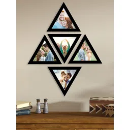 Art Street Set Of 5 Black Solid Triangle Photo Frames-picture-26