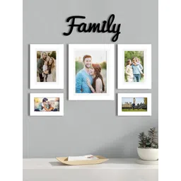 Art Street Set Of 5 White Solid Photo Frames-picture-10