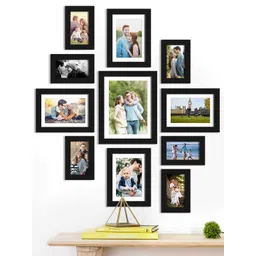 Art Street Set Of 7 Black Solid Individual Photo Frames-picture-22