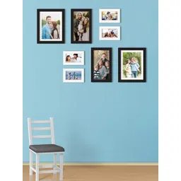 Art Street Set Of 8 Black & White Solid Individual Wall Photo Frames-picture-36