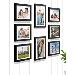 Art Street Set Of 8 Black Solid Individual Wall Photo Frames-picture-24