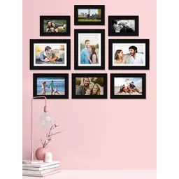 Art Street Set Of 9 Black Solid Individual Photo Frames-image-10