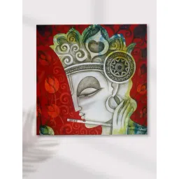 Art Street Shri Krishna Ji With Flute Canvas Modern Art Painting-picture-20
