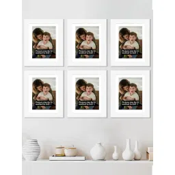 Art Street Synthetic Wood White Photo Frame (8 x 10 Inch) - Set of 6-picture-33