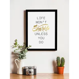 Art Street White & Black Printed Synthetic Wood Framed Individual Wall Art-picture-32