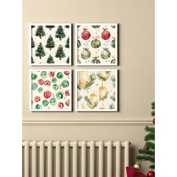 Art Street White & Black Set of 4 Piece MDF Other Wall Paintings-picture-23