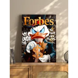 Art Street White & Blue Single Piece Canvas Wall Paintings-picture-24