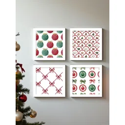 Art Street White & Brown Set of 4 Piece MDF Other Wall Paintings-picture-22