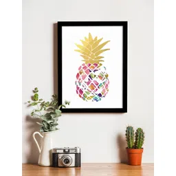 Art Street White & Gold-Toned Printed Synthetic Wood Framed Individual Wall Art-picture-12