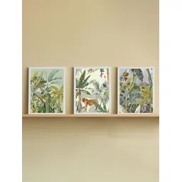 Art Street White & Green 3Pcs Other Wall Paintings-picture-30