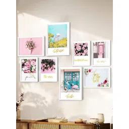 Art Street White & Pink 6 and more Piece MDF Other Wall Photographs-picture-16